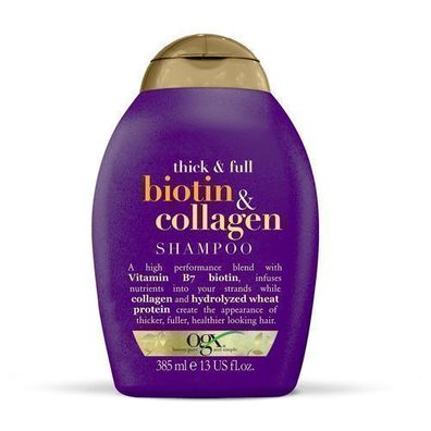 OGX Biotin & Collagen Shampoo mit Biotin und Kollagen, 385 ml