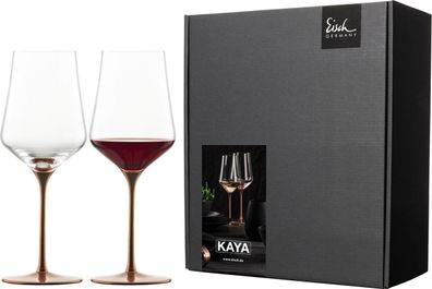 Eisch Vorteilset 2 Stück 2 Rotweingläser 518/2 im Geschenkkarton Festivity KAYA
