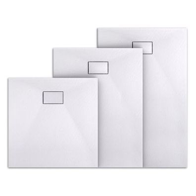 EMKE® Design SMC Duschwanne Super Flache Duschtasse Antirutsch Brausewanne Steinoptik