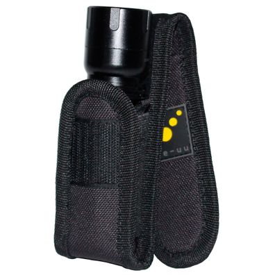 tee-uu LED Taschenlampen-Holster Schwarz 16 x 5 x 4 cm gepolstert