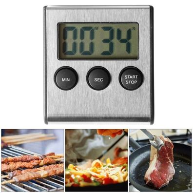 Kurzzeitmesser Küchentimer Küchenwecker Stoppuhr mit Magnet Eieruhr Digital
