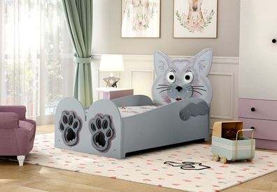 Plastiko Katzen Kinderbett inkl. Matratze &amp; Rost