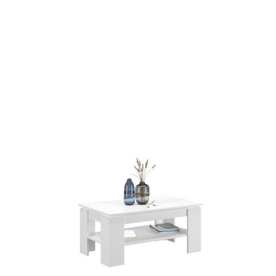 Couchtisch in weiß Nachbildung und weiß Nachbildung