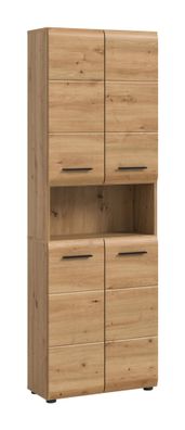 Hochschrank breit in Artisan Oak Nachbildung und Artisan Oak Nachbildung