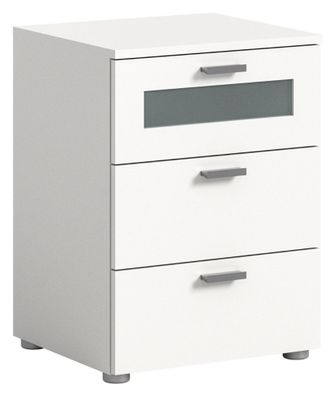 Nachtkommode in weiß