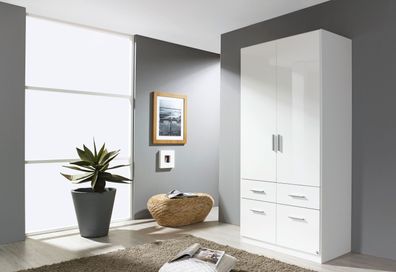 Rauch Drehtürschrank Celle 2-türig 4 Schubladen 2 Einlegeböden