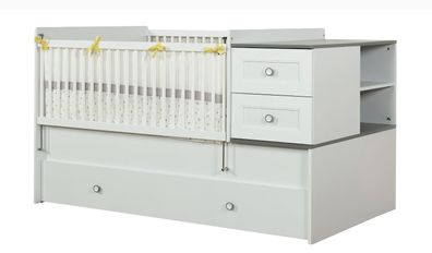 Almila Baby Kinder Bett Mia vergrößerbar 80x130-180 cm