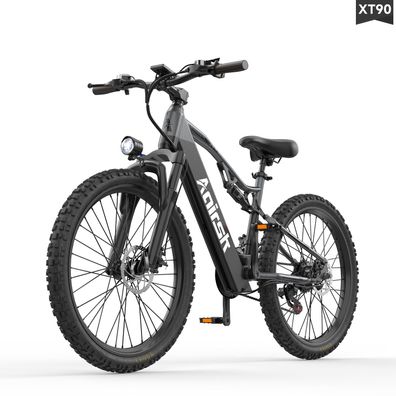26 Zoll Offroad-Reifen E-Mountainbike 48V 20Ah Akku mit Shimano 7-Gang Elektrofahrrad