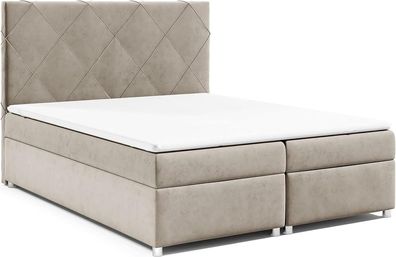 Best For Home Trinity K-7 Boxspringbett | Bonellfederkern & Topper für hohen Komfort