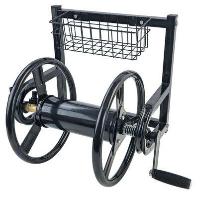RAMROXX® Wand-Schlauchaufroller 38 m – stabiler Stahlrahmen + Messinggelenk