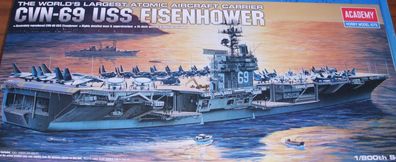 Academy 14212 | CVN 69 D Eisenhower USS-Aircraft Carrier | 1:800