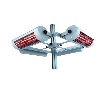 Solamagic ECO-5600 Infrarotheizstrahler 4 x 1400W Heizstrahler mit Masthalterung