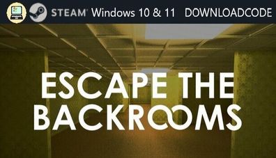 NEU PC Computer Spiel Escape the Backrooms für Windows 10 11 STEAM Download Key