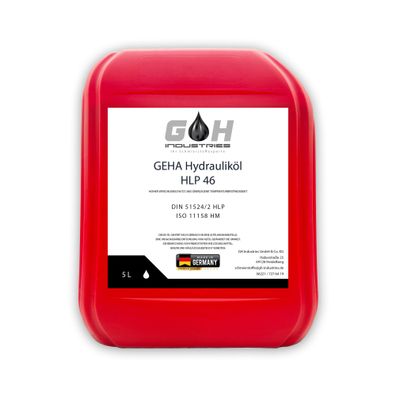 5 L Hydrauliköl HLP 46 ISO VG 46 nach DIN 51524 Teil 2 Kanister 5 Liter