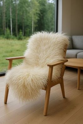 Island Schaffell weiß – Ganzes Naturfell, lockig & ökologisch