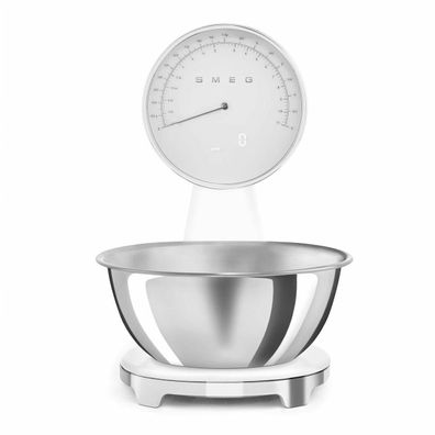 Kéchenwaage SMEG mit 5 kg Kapazität, weiß