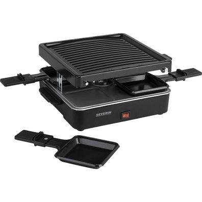 Raclette Severin 4 Personen, 600 W, Schwarz