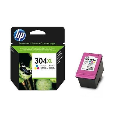 Tintenpatrone HP 304XL Original Tricolor fér Deskjet 3720, 3730