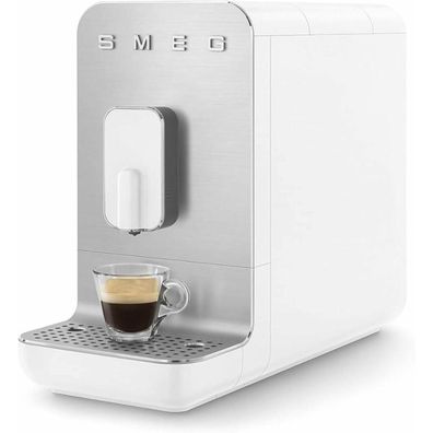 Kaffeemaschine SMEG mit integriertem Mahlwerk, Weiß