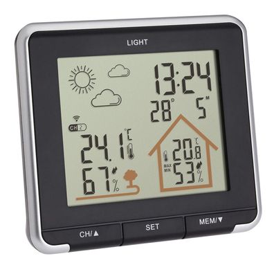 Wetterstation TFA-Dostmann LIFE mit Innen- und Außenthermometer