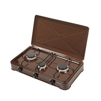 Gas-Kochfeld Vans Bronze mit 3 Brennern