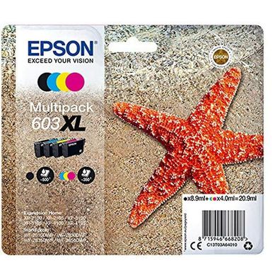 Original Epson 603XL Multipack - 4 Farben - Schwarz, Gelb, Cyan, Magenta