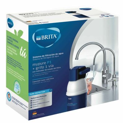 Wasserfilter Brita Mypure fér Wasserhahn, weiß