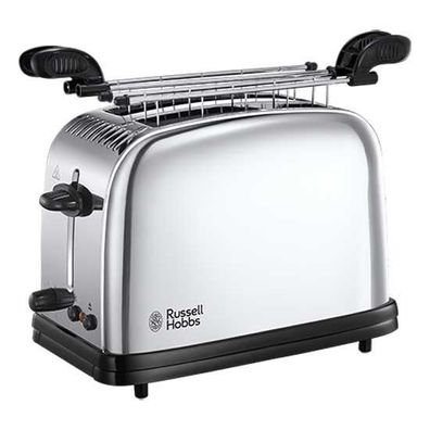 Toaster Russell 2 Scheiben Schwarz und Silber