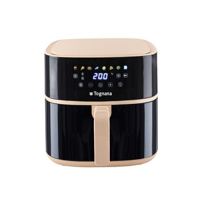 Heißluftfritteuse Tognana 8L, 2000W, Schwarz/Champagner