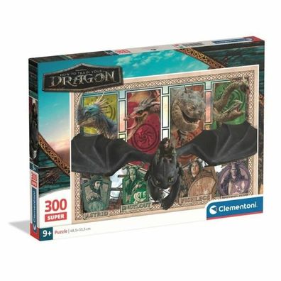 Puzzle Clementoni Super - How to Train your Dragon 48,5 x 33,5 cm 300 Stücke