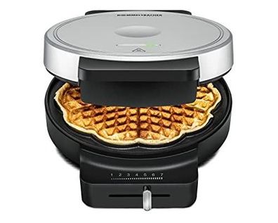 Waffeleisen Rommelsbacher 850 W, schwarz-silber