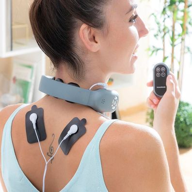 Nackenmassagegerät InnovaGoods Wiederaufladbar mit Fernbedienung
