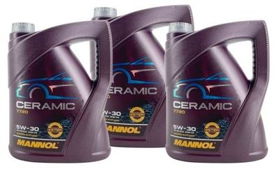 Mannol Ceramic 5W-30 3x5 Liter