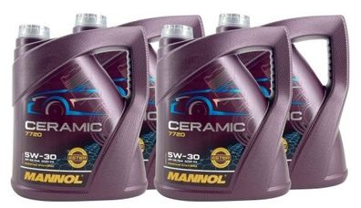 Mannol Ceramic 5W-30 4x4 Liter