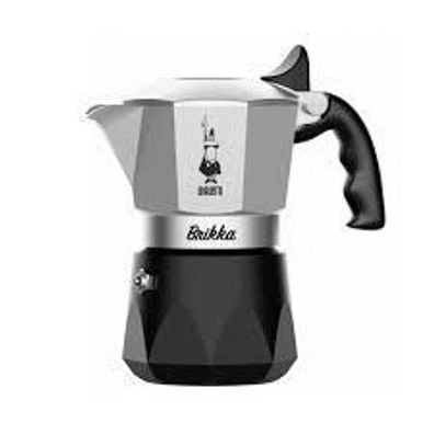 Mokapot Bialetti New Brikka 2023 schwarz / silber