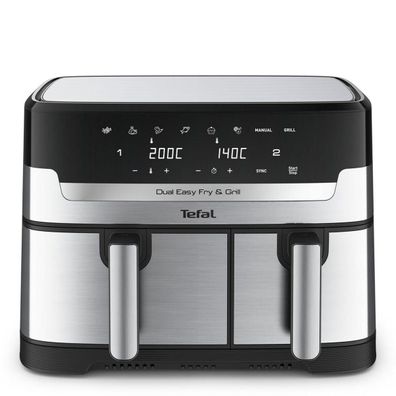 Fritteuse Tefal Dual Easy Fry & Grill 8,3 L Edelstahl