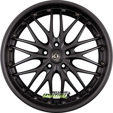 4x Barracuda Voltec T6 mattblack PureSports 9x19 ET38 - LK5/120 ML72.6 Felge Alu