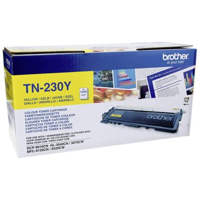 Original Brother Toner TN-230Y Gelb, 1.400 Seiten