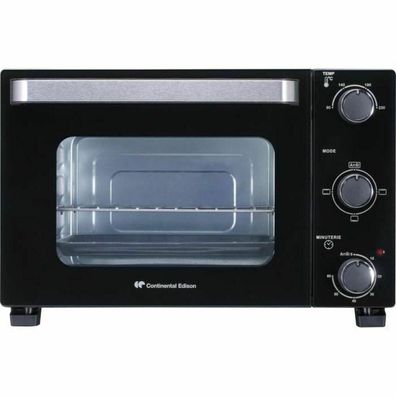 Mini-Backofen Continental Edison 22L, 1300W, Schwarz
