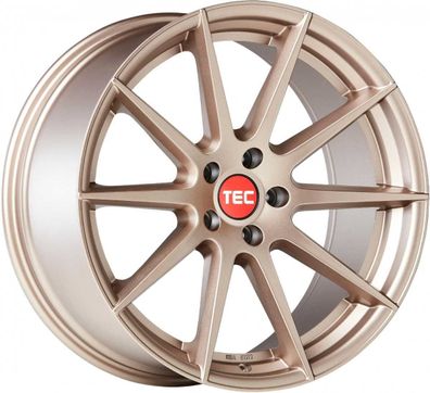 4x TEC Speedwheels GT7 light bronze 9x21 ET40 - LK5/114.3 ML72.5 Felge Alu