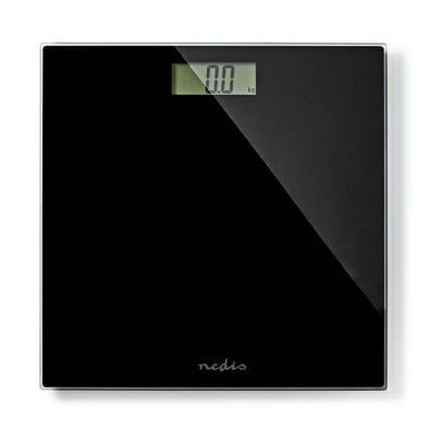 Personenwaage Nedis Digital 150 kg, Glas, Schwarz