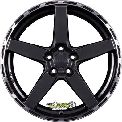 4x Dotz MarinaBay gunmetal/polished lip 10x21 ET45 - LK5/112 ML70.1 Felge Alu