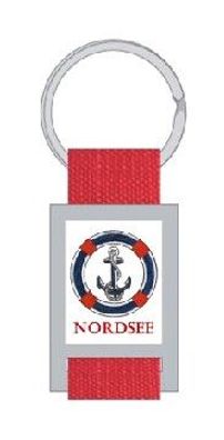 Schlüsselanhänger "NORDSEE" rot