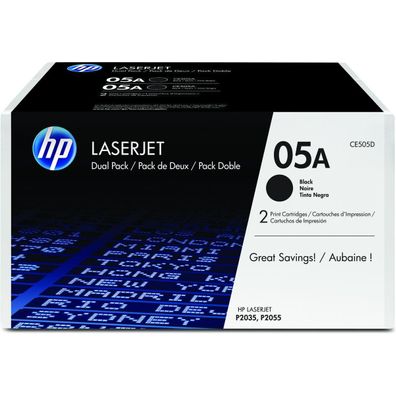 Toner HP CE505D Doppelpack Schwarz 2x 2300 Seiten