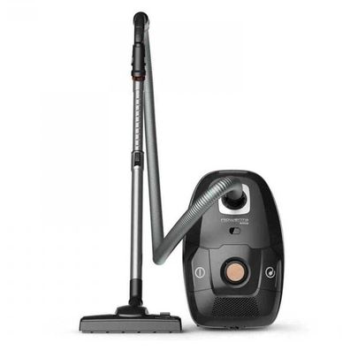 Beutelstaubsauger Rowenta Green Force Effitech, schwarz
