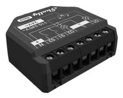 Intelligenter Schalter Shelly 2PM Gen3, 16A, schwarz