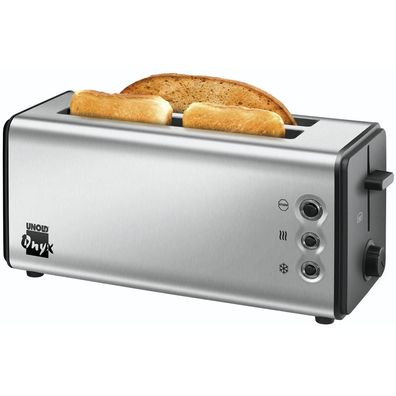 Toaster Unold Onyx Duplex 4 Scheiben Edelstahl/Schwarz