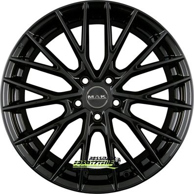 4x Mak Speciale gloss black 9x21 ET40 - LK5/114.3 ML76 Felgen Alufelgen