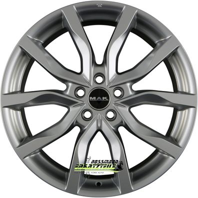 4x Mak Highlands silver 9x21 ET40 - LK5/114.3 ML76 Felgen Alufelgen