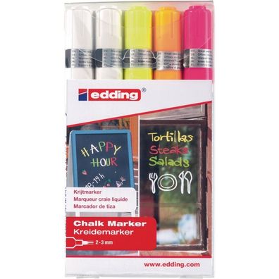 Kreidemarker 4095 2x weiß/neongelb/neono 2x weiß